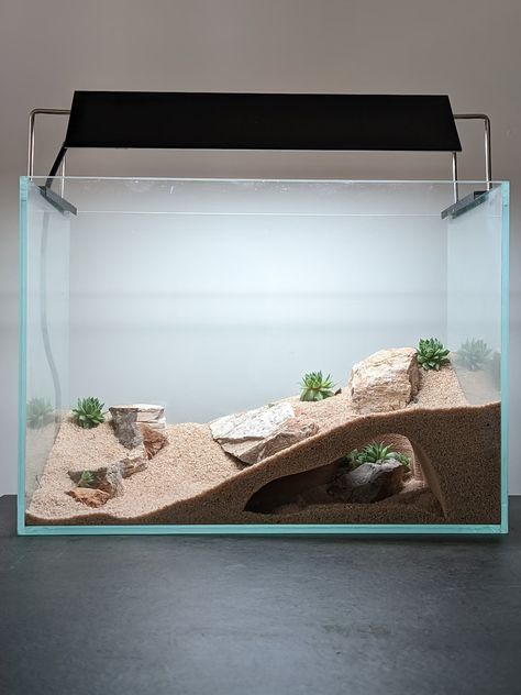 Gecko Terrarium, Fish Tank Themes, Reptile Hide, Fish Tank Design, Aquarium Terrarium, Natural Cave, Reptile Room, Reptile Tank, Fresh Water Fish Tank