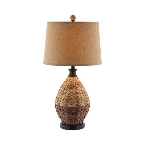 $114.00 Stein World Weston Table Lamp The traditional rattan lamp has a new feel with the Weston lamp. A slightly tapered drum linen shade completes this lamp Natural Table Lamps, Rattan Table Lamp, Rattan Lamp, Rattan Table, Lamp Living Room, Woven Rattan, Elk Lighting, Resin Table, Portable Light