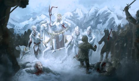 Fall of The Snow Prince, Ognevka Fenella on ArtStation at https://www.artstation.com/artwork/8llBAx Elder Scrolls Fanart, Skyrim Snow Elf, Skyrim Fanart, Elder Scrolls Lore, Snow Elf, Elder Scrolls Games, Skyrim Art, Elder Scrolls Art, Elder Scrolls Skyrim