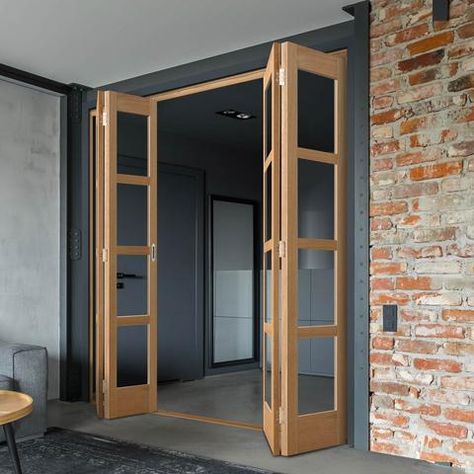 Mario House, Folding Doors Internal, Internal Folding Doors, Folding Doors Interior, Slide Door, Room Divider Doors, Folding Door, Panel Screen, Astuces Diy