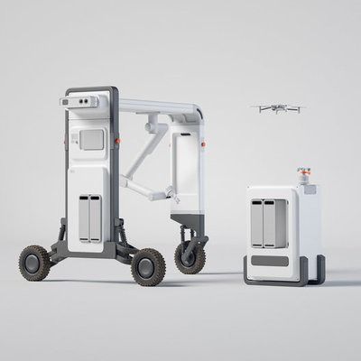 Core77 Design Awards | Robotics Delivery Robot Design, Cleaning Robot Design, Robo Recall, Cant Help My Self Robot, Real Steal Robots, Robotic Automation, Speculative Design, Autonomous Vehicle, Directory Design