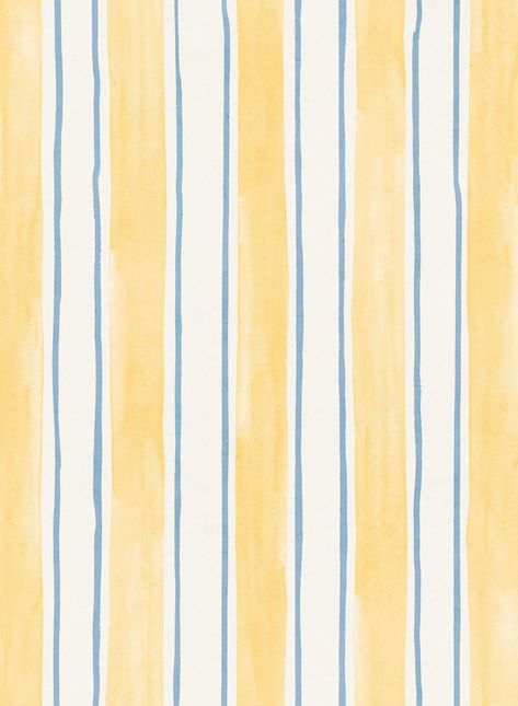 Walk the Line, Wallpaper by Opposite Wall Watercolor Art Patterns, Summer Prints Pattern, Wallpapers For Room, Yellow Stripes Wallpaper, Summer Prints Wallpaper, Modern Wallpapers, Line Wallpaper, Mises En Page Design Graphique, Stripes Pattern Design