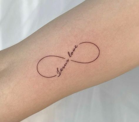 Infinity Times Infinity Tattoo, Infinity Tattoo With Words, Infinity Tattoo Designs With Name, Tattoo Infinity Symbol, Ide Tattoo, Infinity Name Tattoo, Tattoo With Words, Fine Tattoos, Infinity Sign Tattoo