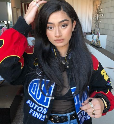 Nascar Aesthetic, Tina Woods, A Jacket, Edgy Outfits, Fitness Inspo, Hair Looks, Nascar, Spring Summer Fashion, Aesthetic Clothes