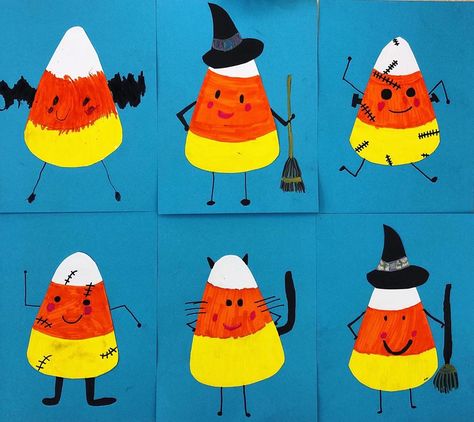 🎨lauralee chambers on Instagram: “because I LOVE candy corn and eat it almost every day in the fall until my daughter just told me it’s 40 calories for 6!!!!!!!!!!! NO!!! So…” Candy Corn Art, Candy Corn Craft, Candy Corn Crafts, Rainbow Top, Liquid Watercolor, Fall Projects, Art Halloween, Favorite Candy, Art Lesson Plans