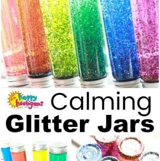 Calming Glitter Jars for Preschoolers Calm Down Song, Glitter Sensory Bottles, Calming Bottle, Calming Jar, Calm Down Jar, Calm Down Bottle, Glitter Ideas, Home Day Care, Happy Hooligans