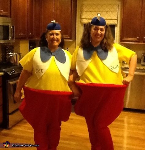 Tweedle Dee Tweedle Dum Costume Diy, Tweedle Dee Tweedle Dum Costume, Tweedle Dee And Tweedle Dum, Alice In Wonderland Play, Tweedle Dee Tweedle Dum, 2015 Halloween Costumes, Tweedle Dum, Tweedle Dee, Alice In Wonderland Costume