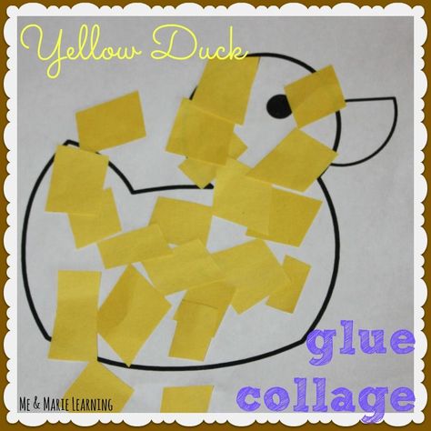 Yellow Crafts Preschool, Brown Bear Brown Bear Activities, Duck Crafts, Communication Development, Yellow Crafts, Pat Pat, Preschool Colors, Toddler Classroom, Farm Activities