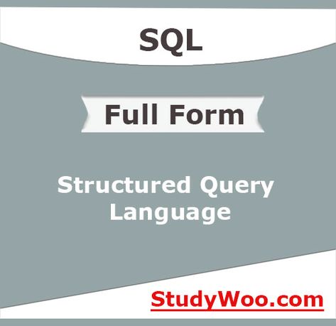 The full form of SQL is Structured Query Language. One of the greatest scientists whose names are Donald D. Chamberlin & Raymond F. Boyce gave birth to this invention in the 1970s. It was used for adding, update, or removal of data from the database. SQL is also known as Structured English Query Language. SQL […] The post Full form of SQL, what is the full form of SQL? appeared first on StudyWoo. Greatest Scientists, Database Management System, Famous Scientist, Database System, Relational Database, Programming Languages, Calculus, Scientists, Programming