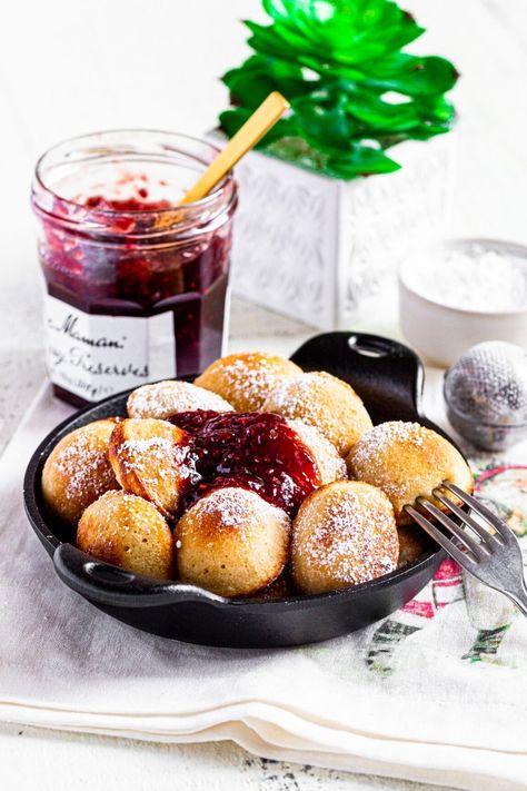 Abelskiver Recipe Christmas, Aebleskiver Recipe Easy, Ebelskiver Recipe Easy, Abelskiver Recipes, Aebelskivers Recipe, Brunch Danish, Danish Ebleskiver, Danish Aebleskiver Recipe, Best Easy Appetizers