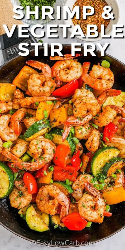 Cajun Shrimp Recipes, Quick Delicious Meals, Shrimp And Vegetables, Shrimp Recipes Healthy, Chicken And Shrimp Recipes, Shrimp Recipes For Dinner, Seafood Appetizers, Shrimp Recipes Easy, Easy Shrimp