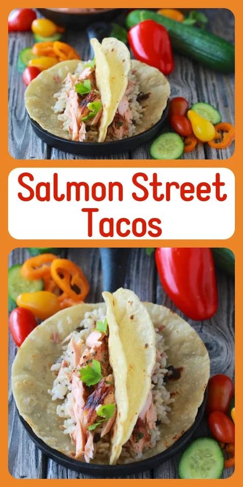 Our Salmon Street Tacos Recipe are sure to bring smiles to your dinner table! I am a huge fan of fish tacos especially in toasty tortillas with rice or shredded green cabbage! #tacorecipe #salmonrecipe #streettacos #fitnessrecipe Street Tacos Recipe, Street Taco Recipe, Fish Taco Sauce, Zesty Sauce, Idea Room, Street Tacos, Cooking With Olive Oil, Green Cabbage, Dinner With Friends