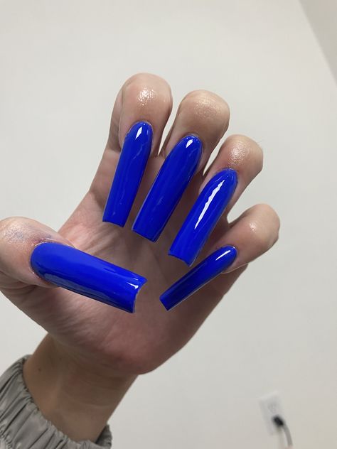 Long Blue Nails, Blue Long Nails, Acrylic Nails Blue, Human Things, Tips Nails, Gel Toe Nails, Gel Toes, Baddie Nails, Glow Nails