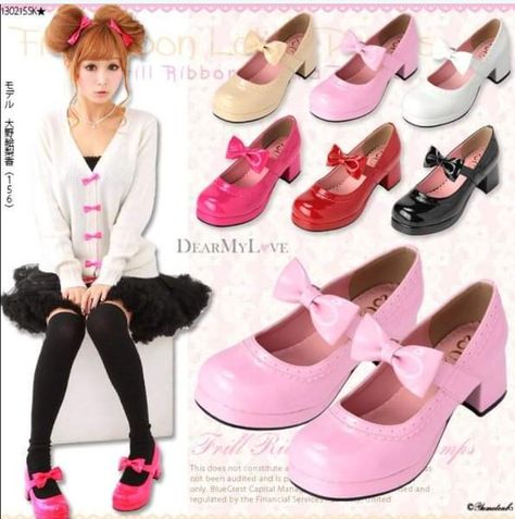 Gyaru Shoes, Agejo Gyaru, Japanese Fashion Kawaii, Fashion Tumblr, Lolita Outfits, Gyaru Fashion, J Fashion, Pretty Shoes, Harajuku Fashion