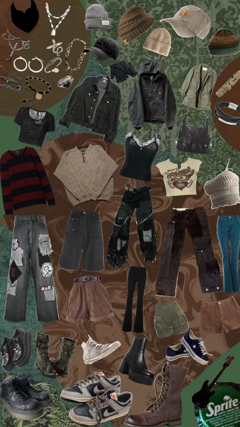 Gravity Falls Aesthetic Outfit, Masc Clothing, Grungy Outfit, Downtown Grunge, Gravity Falls Oc, Weird Outfits, Thrift Fits, Fall Aesthetic Outfit, Weird Style