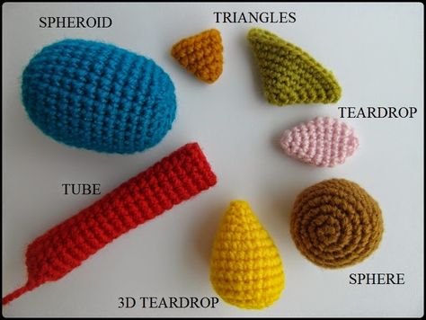 Join the Shapes Crochet-Along and get one free amigurumi shape ... Crochet Different Shapes, Crochet Armigami, Basic Amigurumi, Crochet Basic Shapes, Amigurumi Basics, Crochet Basic Shapes Patterns, Amigurumi Techniques, Crochet Shapes Basic, How To Crochet Different Shapes