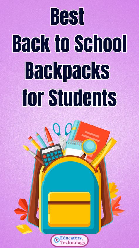 Searching for the ultimate backpack for back-to-school? Look no further! I've rounded up the best backpacks that offer style, storage, and support to make the school day a breeze. Whether for elementary kids or high schoolers, there's something for everyone in this guide. 🎒✨ #BackToSchoolShopping #StudentEssentials #BestBackpacks #SchoolGear Backpacks For Middle School, School G, Best Backpacks, Back To School Backpacks, School Looks, Back To School Shopping, Middle School Student, Cool Backpacks, School Students