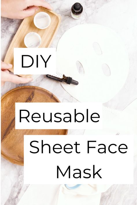 Make spa night a regular thing with these DIY Reusable Sheet Face Masks!  #facemask #sheetmask #diynaturalbeautyproducts #wellness #selfcare #afflink #affiliatelink #naturalbeauty #diyspa #diynaturalskincare #moisturizing Diy Sheet Mask, Sheet Face Masks, Sheet Face Mask, Diy Spa Treatments, The Best Skin Care Products, Bath Fizz, Best Skin Care Products, Thrive Market, Natural Beauty Diy