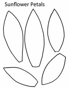 (click on the image to download a PDF of the pattern) Flower Templates Printable Free Pattern, Sunflower Template, Sunflower Coloring Pages, Sunflower Petals, Flower Petal Template, Săpunuri Handmade, Sunflower Crafts, Paper Flower Patterns, Sunflower Quilts