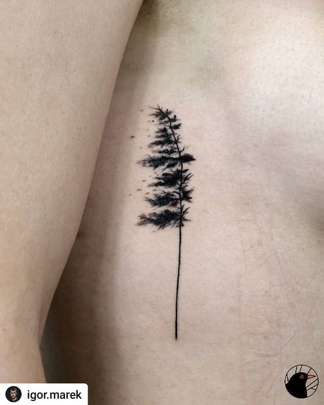 Windswept Pine Tattoo, Loblolly Pine Trees Tattoo, Couples Nature Tattoos, Tree Tattoos For Women Arm, Tree And Flower Tattoo, Pine Tree Tattoo Designs, Simple Tree Tattoo, Tree Tattoo Meaning, Pine Tattoo