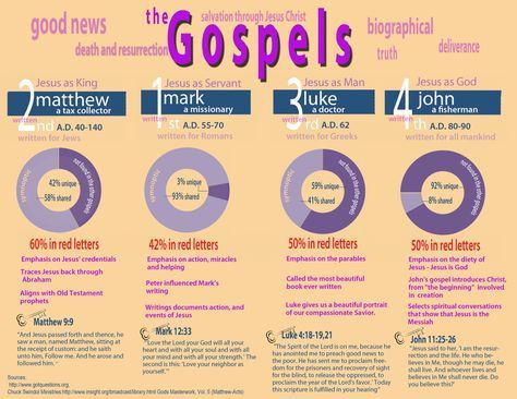 The Gospels Infographic 4 Gospels, Quick View Bible, Bible Charts, The Gospels, Bible Study Help, Understanding The Bible, Bible History, Bible Study Notebook, Women's Ministry