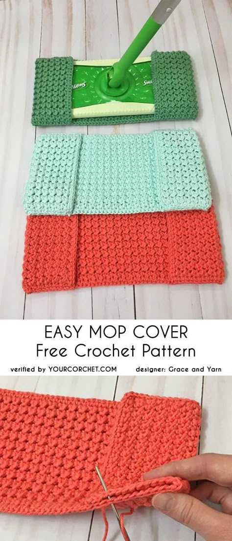 Easy Mop Cover Free Crochet Pattern | Your Crochet | Bloglovin’ Shark Lights, Crochet Mop Cover, Adorable Shark, Easy Knitting Projects, Confection Au Crochet, Crochet Geek, Easy Crochet Patterns Free, Sweet Smile, Crochet Simple