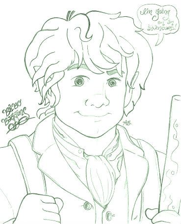 I drew this sketch of Bilbo Baggins! If you would like to use it, could you please email me? My email can be found on my Drawings board. Thanks! :) #Bilbo #Hobbit #Martin_Freeman #Drawing #Baggins (By the way, thank you for allowing me to pin on this board!) Bilbo Baggins, My Drawings, Martin Freeman, Drawing Board, The Hobbit, The Way, Sketch, Male Sketch, Thank You