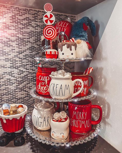 Angie Bellemare (@angiebellemare) • Instagram photos and videos Three Tiered Tray, Tray Decor Christmas, Outside Christmas Decorations, Gingerbread Christmas Decor, Christmas Room Decor, Christmas Feeling, Indoor Christmas Decorations, Christmas Room, Indoor Christmas