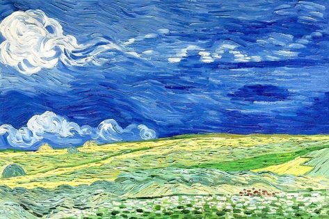 Vincent Van Gogh - Wheatfield Under Thunderclouds . . . . . . . . #overstockart #oilpaintings #oilpaintingsoncanvas #paintingsforsale #onlinegallery #onlineartgallery #artdecor #onlineart #wallartdecor #oilcanvas #homedecore #impressionism #fineartist #oilart #oilpaints #modernarts #masterpieces  #handmadeart #handpaintedart #wallartdecor #wallarts #artgalleries #homedecor #LaPastiche #vangogh Wheatfield Under Thunderclouds, Van Gogh Museum, Wheat Field, Van Gogh Paintings, Impasto Painting, Post Impressionists, Impressionist Art, Painted Canvas, Art Inspiration Painting