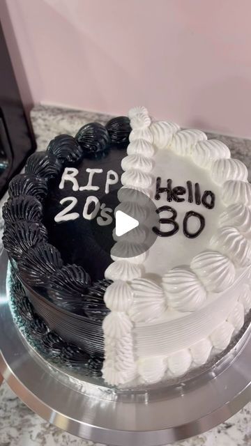 Bye 20's Hello 30's, Hello 30 Cake, Hello 30, 30 Cake, Good Bye, June 15, Pastel, Cake, On Instagram