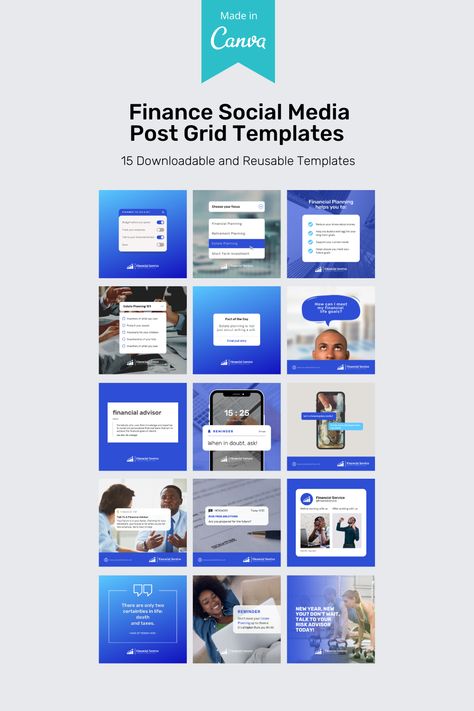 These Finance Social Media Instagram Post & Grid Templates are perfect for financial businesses and companies. With a clean and modern design, these templates can be used to create beautiful and professional posts and grids for your Instagram account. Instagram Grid Business, Finance Social Media, Grid Plan, Grid Instagram, Content Template, Media Infographic, Instagram Grid Design, Instagram Hacks, Content Design