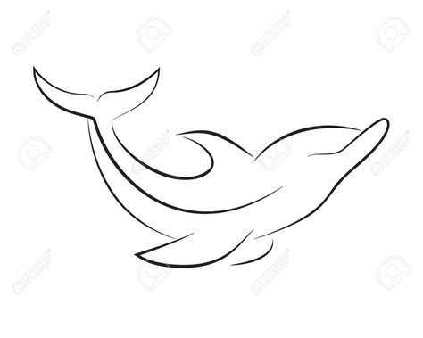 Dolphin Tattoo Simple, Fine Line Tattoo Dolphin, Dolphin Fin Tattoo, Minimal Dolphin Tattoo, Fine Line Dolphin Tattoo, Single Line Dolphin Tattoo, Dolphin Line Art Tattoo, Dolphin Drawing Realistic, Dolphin Silhouette Tattoo