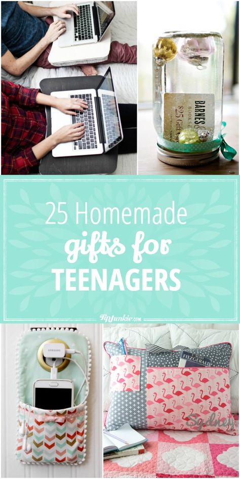 25 Homemade Gifts for Teenagers-jpg Teen Gift Ideas, Presente Diy, Teenager Gifts, Creative Diy Gifts, Easy Diy Gifts, Family Christmas Gifts, Handmade Christmas Gifts, Homemade Christmas Gifts, Sewing Gifts