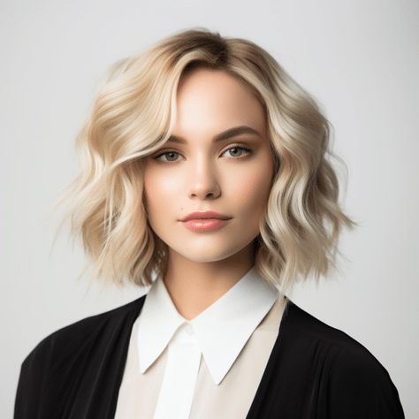 31 Trending Short Wavy Bob Haircut Ideas for 2023 Trendy Medium Length Haircuts, Wavy Bob Haircut, Medium Length Haircuts, Bob Haircut Ideas, Short Blonde Bobs, Short Wavy Bob, Wavy Bob Haircuts, Summer Haircuts, Wavy Bob Hairstyles