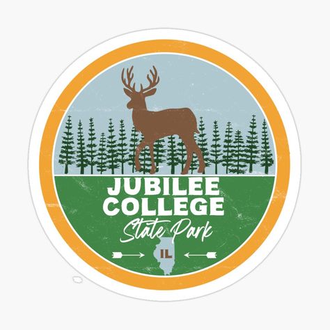 Get my art printed on awesome products. Support me at Redbubble #RBandME: https://www.redbubble.com/i/sticker/Jubilee-College-State-Park-Illinois-IN-Forest-Deer-by-palmettodigital/51642389.JCQM3?asc=u Deer Sticker, Ohiopyle State Park, Allegheny National Forest, Georgia State Parks, Wisconsin State Parks, Cloudland Canyon, Gorges State Park, Washington State Parks, Forest Deer