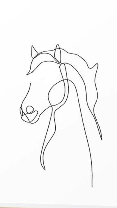 Outline Of Horse Tattoo, Abstract Horse Tattoo, Horse Line Art Drawing, Single Line Horse Tattoo, One Line Horse Tattoo, Horse Line Tattoo, Fine Line Horse Tattoo, Horse Outline Tattoo, Simple Horse Tattoo