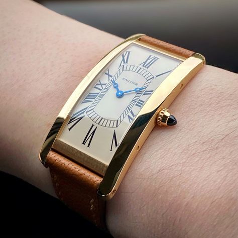 Cartier Tank Americaine, Hand Carved Walking Sticks, Tank Watch, Father Time, Cartier Tank, New Tank, Cartier Watch, Fashion Suits For Men, 100th Anniversary