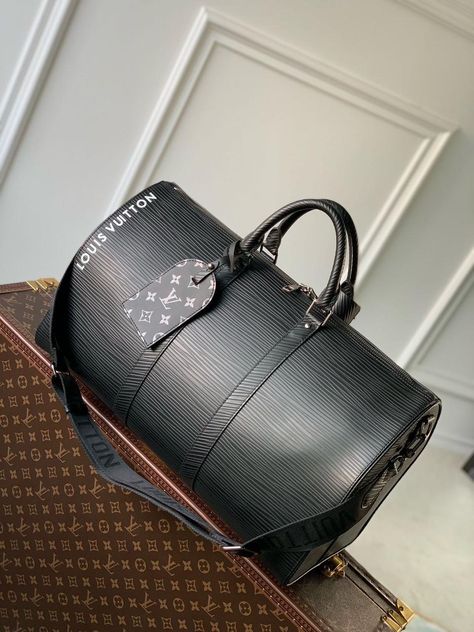 Lv Keepall, Trolley Bags, Leather Travel Bag, Black Water, Bags Black, Leather Travel, All You Can, Replica Handbags, Online Bags