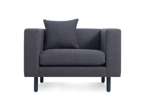 Mono Lounge Chair Blu Dot Chair, Blue Armchair, Grey Armchair, Living Room Lounge, Blu Dot, Modern Armchair, Modern Lounge, Modern Lounge Chairs, Modern Chairs