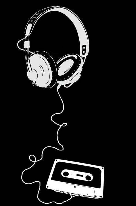 Headphone Black Wallpaper, Dj Wallpaper, Die Wallpaper, Iphone Wallpaper Music, Minimalist Tattoo Ideas, Facebook Cover Images, Hd Wallpaper Android, Beautiful Scenery Photography, Music Drawings