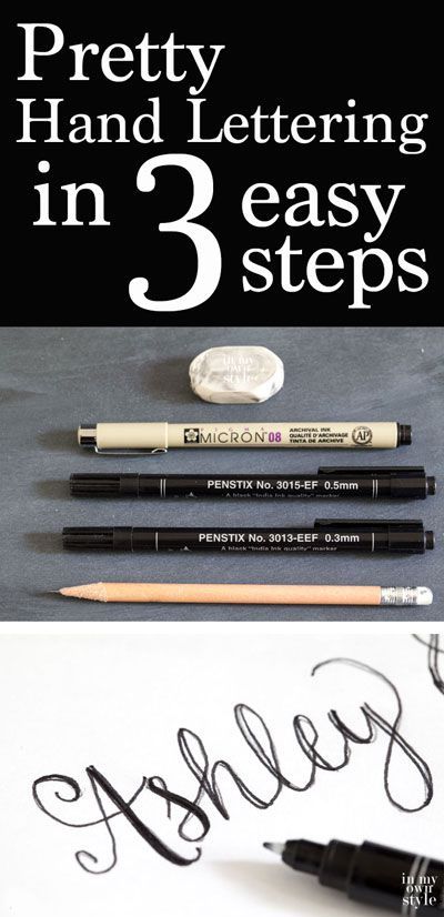 No fancy calligraphy skills needed to create pretty hand lettering for envelopes, chalkboards and more. Follow these easy steps and in no time you will be creating your own unique hand lettering or script | In My Own Style Quotes Calligraphy Handwriting, Pretty Hand Lettering, Fancy Calligraphy, Quotes Calligraphy, Calligraphy Handwriting, Creative Lettering, Calligraphy Letters, Lettering Tutorial, Lettering Quotes