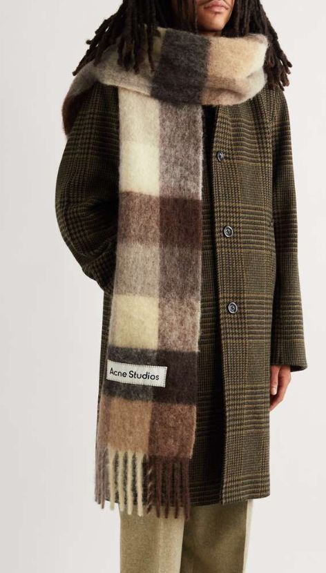 Acme Studio Scarf Outfit, Acne Studios Scarf Men, Big Scarf Outfit Men, Acne Studios Scarf Outfit, Acne Studio Scarf, Big Scarf Outfit, Red Scarf Outfit, Scarf Outfit Men, Acne Scarf