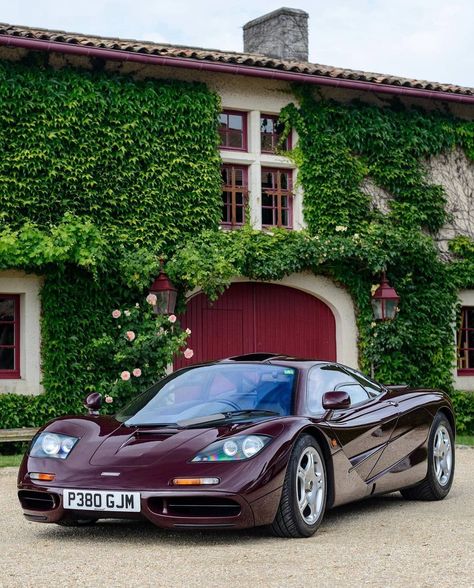 Burgundy Car, Old Money House, Mclaren P1, Mclaren F1, Dark Burgundy, Wine Red, Old Money, Dream Cars, Bmw Car