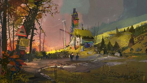 ArtStation - The Right Time, Ismail Inceoglu Doomsday Aesthetic, Dystopian Concept Art, Blender Wallpaper, Kim Smith, Wax Figures, Concept Art Inspiration, Saturn Planet, The Longest Journey, Color Study