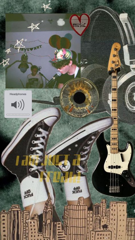 #freaks #music #surfcurse Create Collage, Creative Play, Your Aesthetic, Creative Energy, Cool Stuff, Surfing, Converse, Guitar, Energy