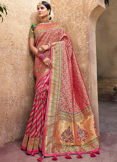 Designer Sarees Online Shopping, Designer Sarees Wedding, Saree Wearing Styles, Banarsi Saree, Wedding Lehenga Designs, Silk Saree Kanchipuram, Indian Designer Sarees, Designer Silk Sarees, Design Blouse