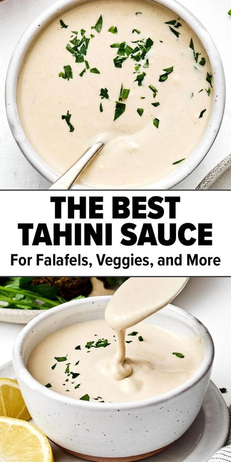 Tahini sauce recipe. Gluten Free Salad Dressing, Shawarma Sauce, Mediterranean Sauce, Hummus Sauce, Shawarma Chicken, Tahini Sauce Recipe, Inflammation Recipes, Dipping Sauces For Chicken, Homemade Tahini