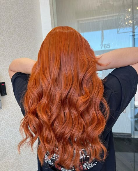 Spicy Red Hair, Bright Copper Hair, Dark Ginger Hair, Cowboy Copper Hair, Red Hair Ideas, Cowboy Copper, Hair Color Orange, Red Hair Inspo, Ginger Hair Color