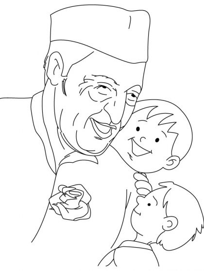 chacha nehru coloring page | Download Free chacha nehru coloring page for kids | Best Coloring Pages Nehru Drawing For Kids, Chacha Nehru Drawing, Jawaharlal Nehru Drawing With Children, Jawaharlal Nehru Drawing, Children's Day Drawing Ideas, Children's Day Drawing, Chacha Nehru, Children's Day Activities, Bean Cartoon