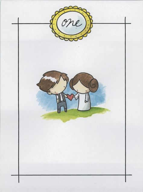 Han Solo & Princess Leia by Katie Cook Star Wars Couples, Chewie Star Wars, Wedding Table Cards, Han And Leia, Magic Day, Star Wars Wedding, Star Wars Love, Star Wars Drawings, Star Wars Fan Art